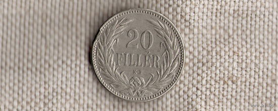 Венгрия 20 филлеров 1893//(Li)