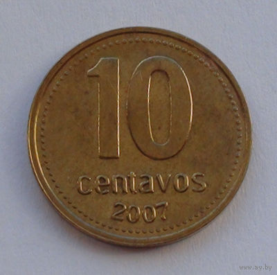Аргентина 10 сентаво. 2007