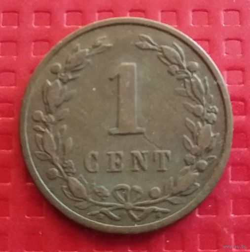 Нидерланды 1 цент 1884 г. #41038