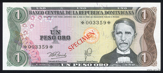 DOMINICAN REPUBLIC/Доминиканская Республика_1 Peso Oro_1978_Pick#CS4_UNC