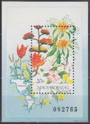 1991 Венгрия 4130/B214 Цветы 5,00 евро