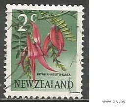Новая Зеландия. Цветы. Клиантус пунцовый. 1967г. Mi#458.