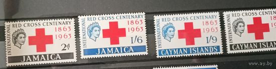 Британский омнибус Красный крест 2 полные серии, MNH Ямайка, Каймановые острова