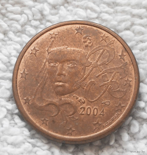 1 евроцент 2004 Франция #02
