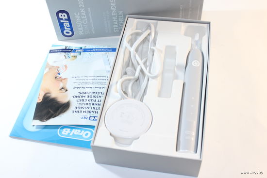 Новая Электрическая зубная щетка Oral-B Pulsonic Slim Clean 2000 (серый)