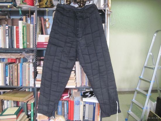 Штаны ватные черные, размер 46/3-4.