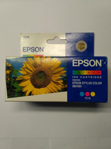 Картридж струйный Epson T018 оригинал