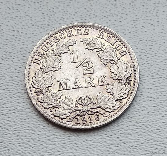 Германия 1/2 марки, 1916 "A" - Берлин 7-10-37