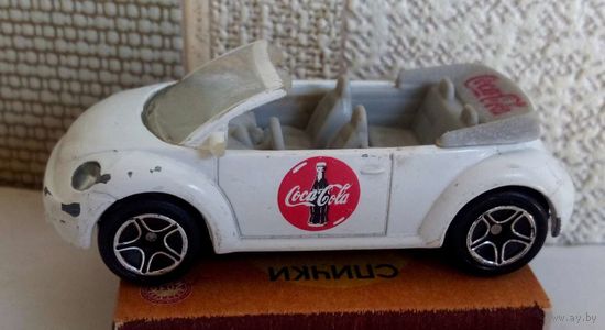 Моделька VW Beetle Coca-Cola