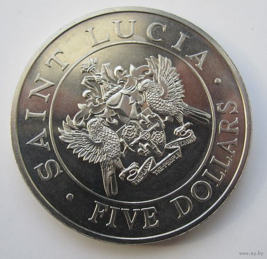 Сент-Люсия 5 долларов 1986  .11-362