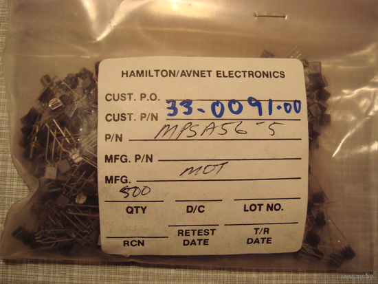 Транзисторы MPS A56-5 (50 штук)