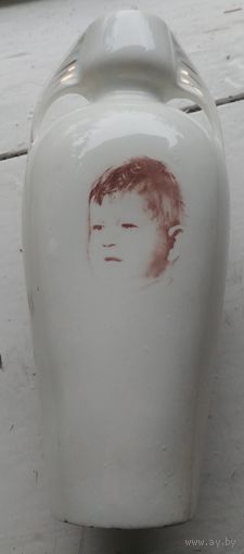 Редчайшая ваза, кувшин, Кировский фаянсовый завод, "Малышь плачет", 30-е года, раритет