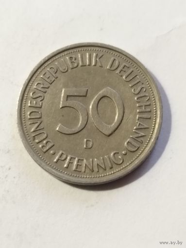 Германия 50 пфенинг 1989 D