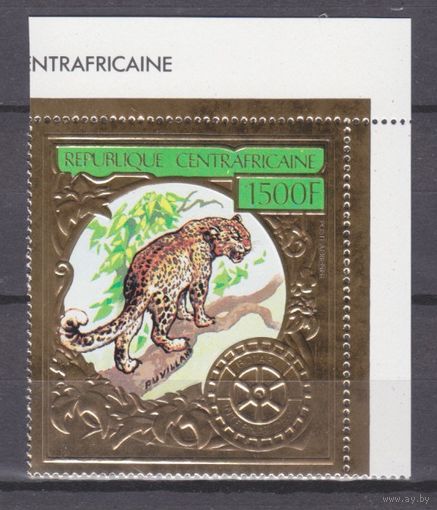 1982 Центральноафриканская Республика 819 золото Леопард 15,00 евро
