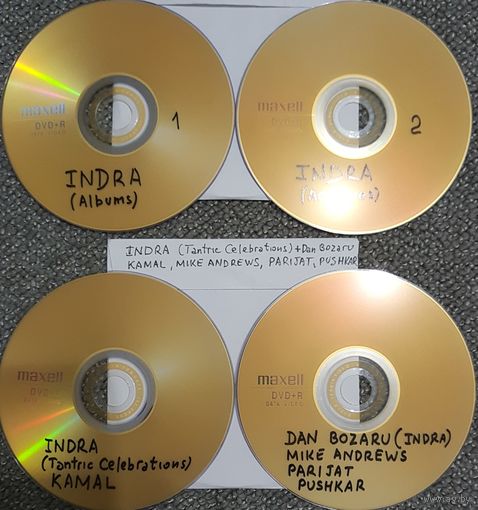 DVD MP3 дискография INDRA, KAMAL, Mike ANDREWS, PARIJAT, PUSHKAR - 4 DVD