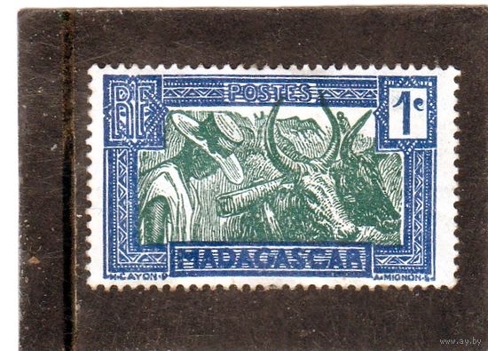 Мадагаскар. Mi:MG 180. Зебу. Серия: регулярные марки. 1933.
