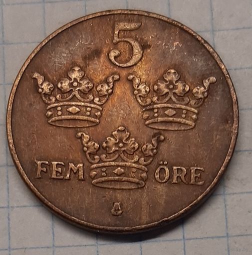 Швеция 5 эре 1939г.km779.2