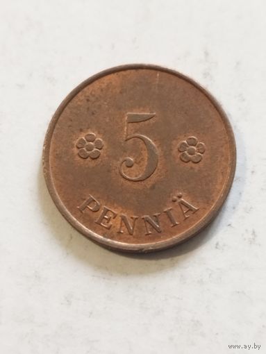Финляндия 5 пенни 1918