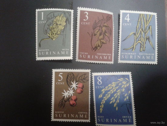 Суринам 1961 автономия Нидерландов Растения
