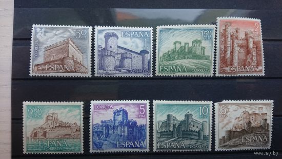 Испания 1967 Архитектура Замки **, полная серия, 8 марок