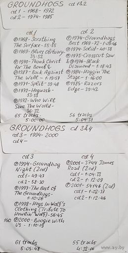 CD MP3 дискография GROUNDHOGS на 4 CD