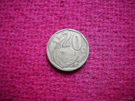 Южная Африка. ЮАР. 20 центов 1997 г.