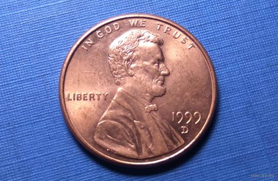 1 цент 1999 D. США.