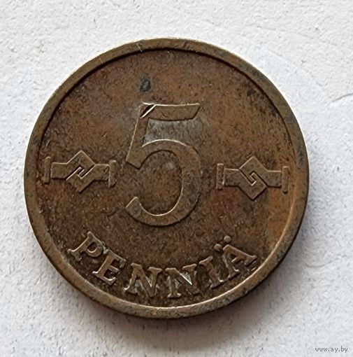 Финляндия 5 пенни, 1973