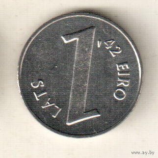 Латвия 1 лат 2013 Паритет монет