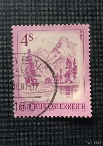 Марка Австрии 1973 Архитектура