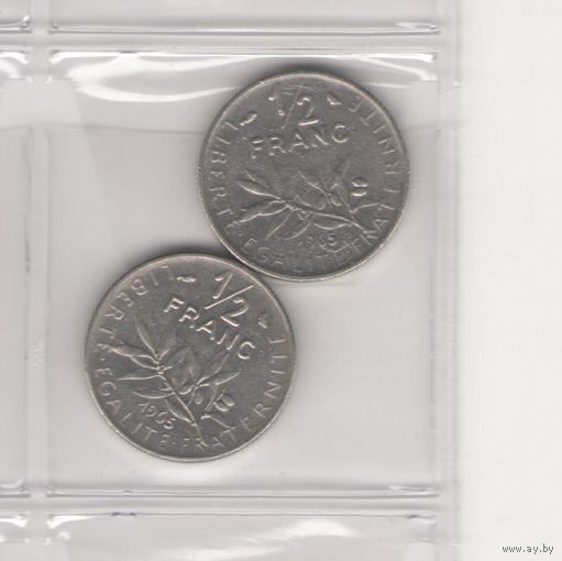 1/2 франка 1965. Возможен обмен