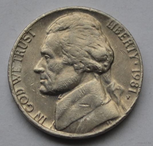 США, 5 центов 1981 г. Р