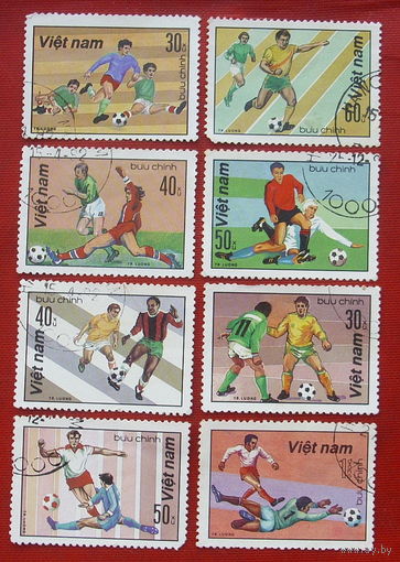 Вьетнам. Футбол. ( 8 марок ) 1982 года. 3-10.