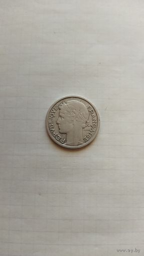 1 франк 1947 г. Франция.