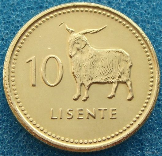 Лесото. 10 лисенте 2018 года  KM#63  "Ангорская коза"