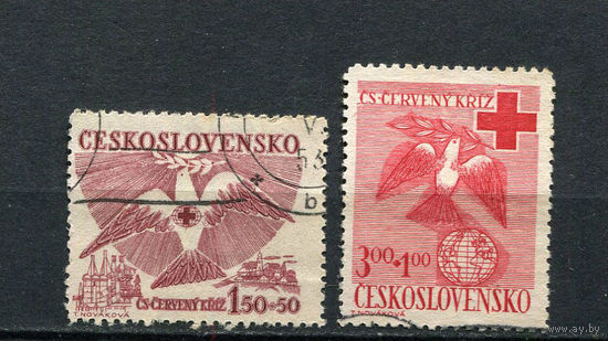 Чехословацкая Социалистическая Республика - 1949 - Красный Крест - [Mi. 599-600] - полная серия - 2 марки. Гашеные.  (Лот 106BS)
