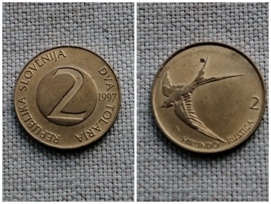 Словения 2 толара 1997 /фауна/птицы/FA