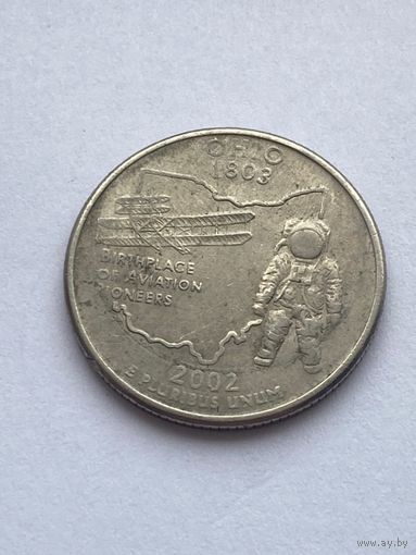 25 центов 2002 г. Огайо, США