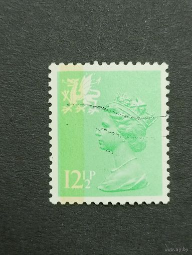 Великобритания 1982. Региональные почтовые марки Уэльс. Королева Елизавета II