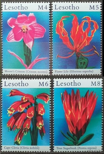 2000 Лесото 1640-1643 Цветы 10,00 евро