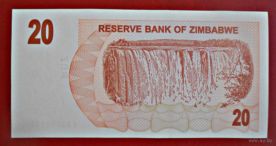 Зимбабве, 20 долларов, 2006 год, UNC