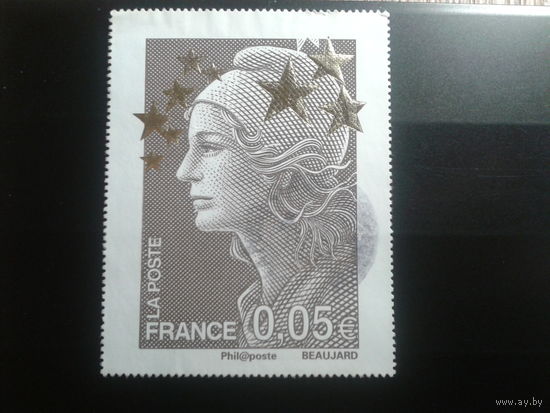 Франция 2012 стандарт 0,05, марка из блока