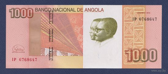 Ангола, 1000 кванза 2012 г., P-156b, UNC