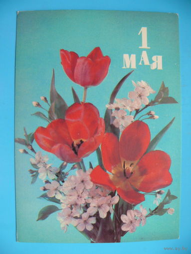 Дергилев И., С праздником 1 Мая! 1989, чистая.