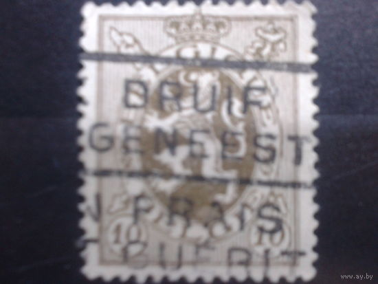 Бельгия 1929 Стандарт, герб  10 сантимов