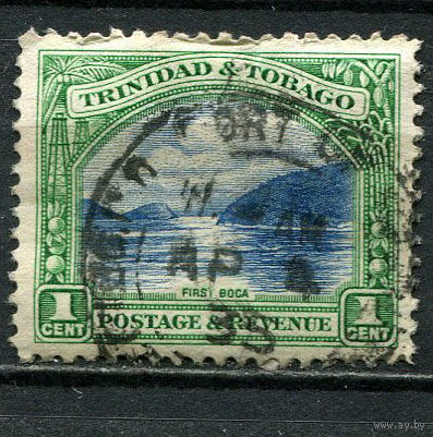 Британские колонии - Тринидад и Тобаго - 1935/1937 - Природа 1С - [Mi.115A] - 1 марка. Гашеная.  (Лот 51EX)-T25P1