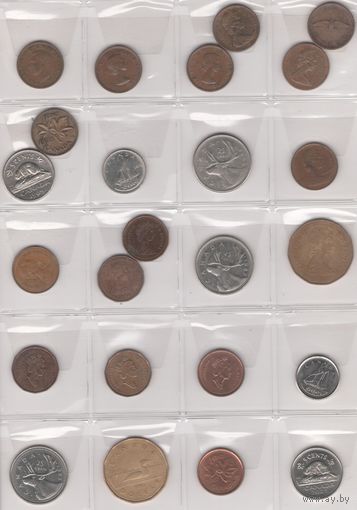 Монеты Канады (1945-2007). Возможен обмен