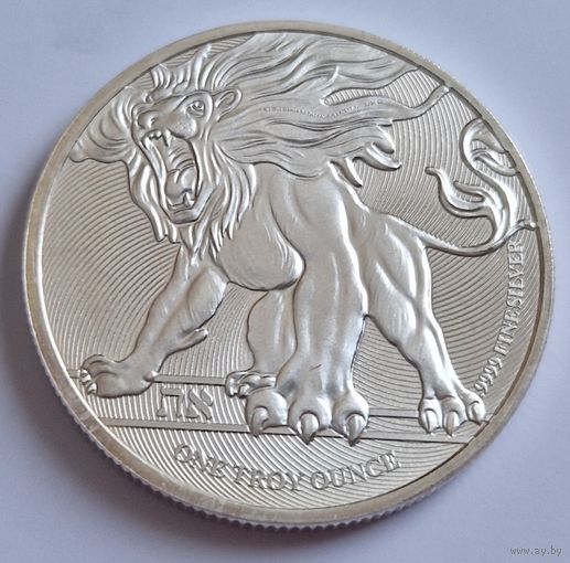 Ниуэ 2019 серебро (1 oz) "Ревущий лев"