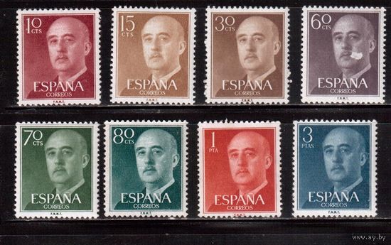 Испания-1955(Мих.1040-1052)  ** ( 2 м - * )  Стандарт, Генерал Франко