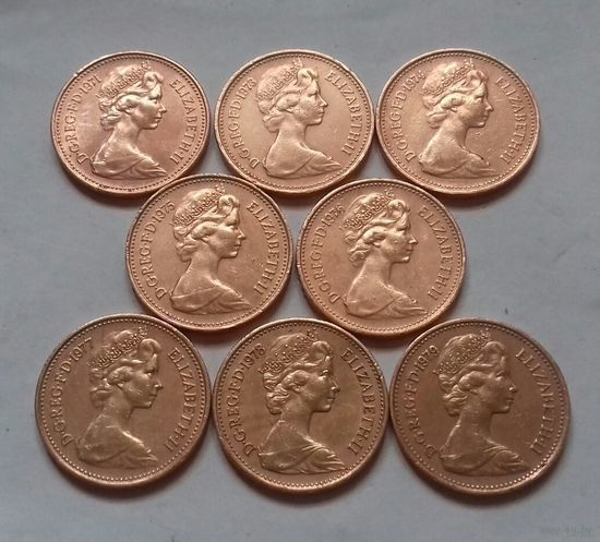 1 пенни, Великобритания погодовка 1970-х